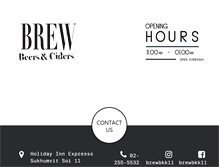 Tablet Screenshot of brewbkk.com